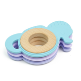 Sea Horse Silicone Wood Teether