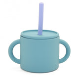 Silicone Training Cup + Straw