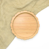 Sunflower Design Suction Plate in Bamboo