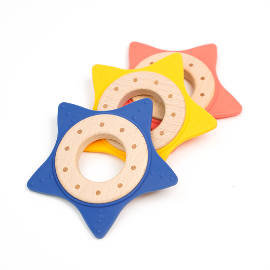 Starfish Silicone Wood Teether