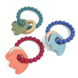 Elephant-Wood Teether with Beads Ring