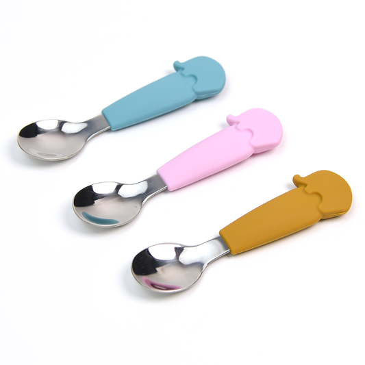 Animal-Handle Baby Spoons