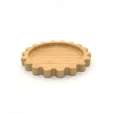 Sunflower Design Suction Plate in Bamboo