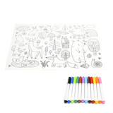 Silicone Graffiti Coloring Mat