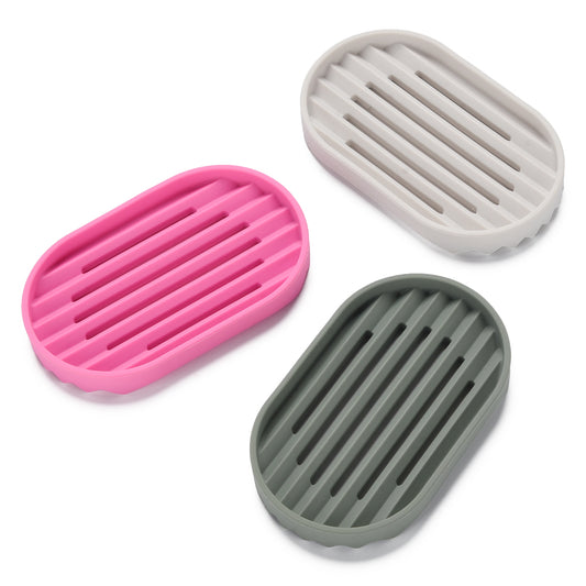 Silicone Soap Dish Diagonal Grain