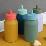 Children's Portable Silicone School Bottle