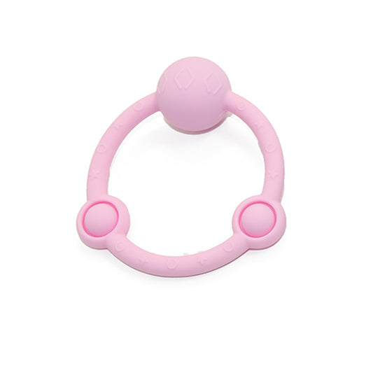 Silicone Pop Ring Rattle Toy
