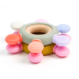 Baby Teether Rattle Wood Ring