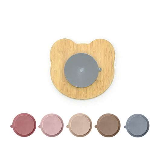 Bamboo Suction Plate for Kids – Bear Design