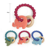 Elephant-Wood Teether with Beads Ring