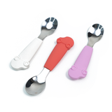 Animal-Handle Baby Spoons (Car)