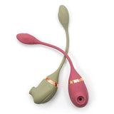 2-in-1 Clitoral Suction Stimulator with Egg Vibrator