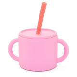 Silicone Training Cup + Straw