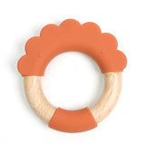 Lion-shaped Silicone Wood Teether