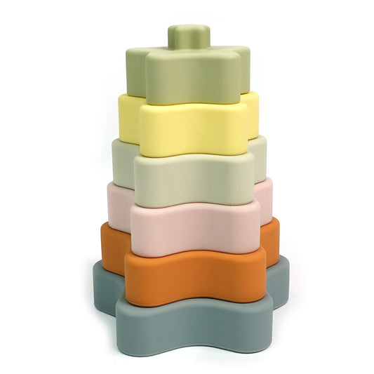 Silicone Stars Stacking Toy