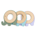 Elephant Wood Silicone Teether