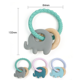 Wood Ring-Elephant Teether