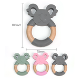 Wood Ring Silicone Koala Teether