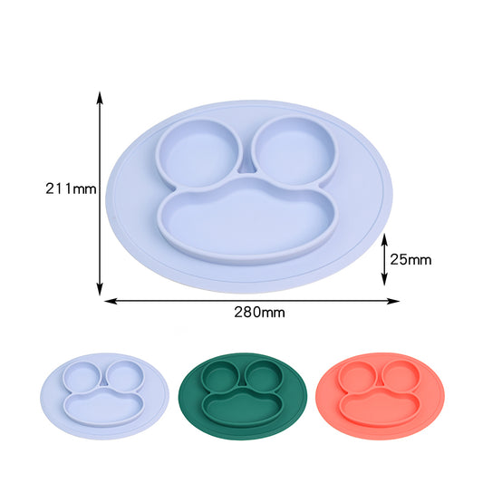 Frog Design Silicone Divided Plate