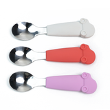 Animal-Handle Baby Spoons (Car)