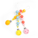 Silicone Beaded Pacifier Clip