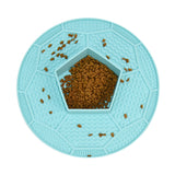 Pentagon Design Slow Feeder Bowl with Mat