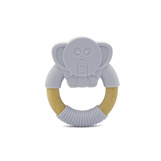 Elephant Silicone Wood Teether