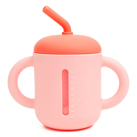 Leak-Proof Silicone Baby Straw Cup