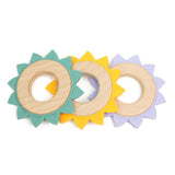 Sunflower Wood Silicone Teether