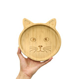 Tiger Design Bamboo Suction Plate for Kids