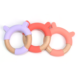Bear-shaped Silicone Wood Teether