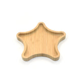 Star-shaped Suction Divided Plate in Bamboo