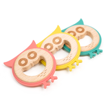 Owl Wood Silicone Teether
