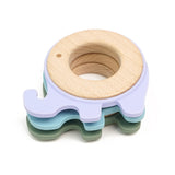 Elephant Wood Silicone Teether