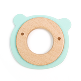 Bear Wood Silicone Teether