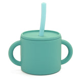 Silicone Training Cup + Straw