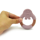 Penguin Silicone Wood Teether