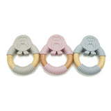Penguin Silicone Wood Teether
