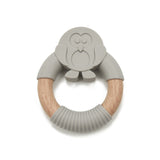 Penguin Silicone Wood Teether