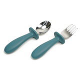 New Design Silicone Handle Baby Spoons & Forks