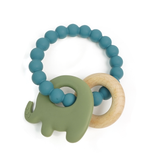 Elephant-Wood Teether with Beads Ring
