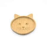 Tiger Design Bamboo Suction Plate for Kids