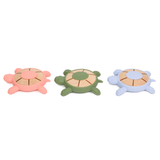 Ringed turtle Silicone Wood Teether