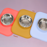 Pet Feeding Set with Removable Stainless Steel Bowl (700mL)