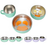 Silicone Baby Dinner Set with Removable Stainless Steel Bowl