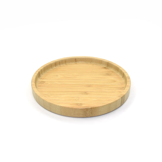 Round Suction Divided Plate in Bamboo