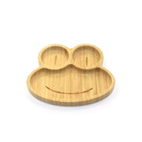 Frog Design Suction Divided Plate in Bamboo