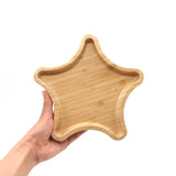 Star-shaped Suction Divided Plate in Bamboo