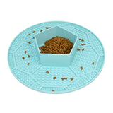 Pentagon Design Slow Feeder Bowl with Mat