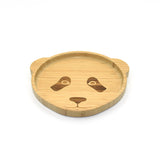 Panda Design Bamboo Suction Plate for Kids